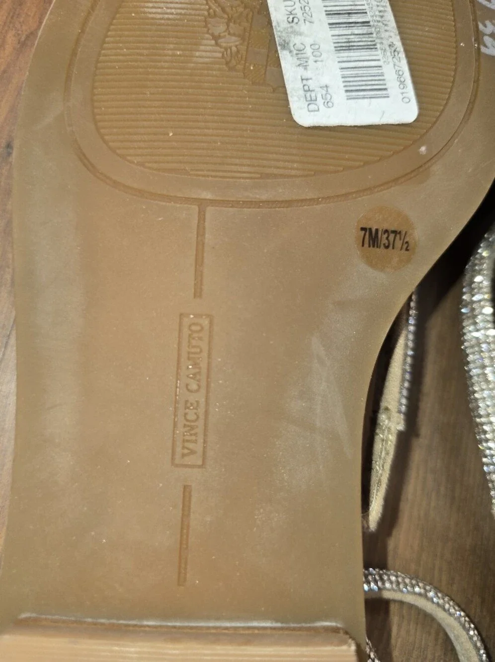 Vince Camuto NWT Pertema Sparkle Strappy Women's Sandals Size 7M